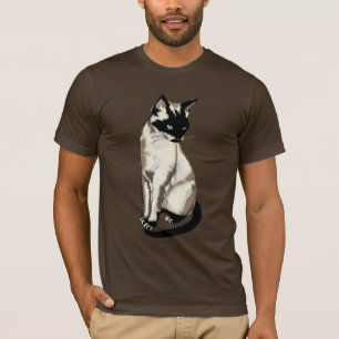 T-shirt Adorable Siamese Cat Art pour Chat-Fanciers Vêteme