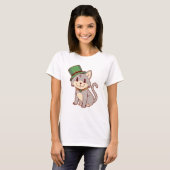T-shirt Adorable St. Patricks Chat (Devant entier)
