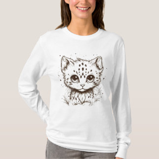 T-shirt Adorable T-Chemise Amoureux des chats - Joli Kitty