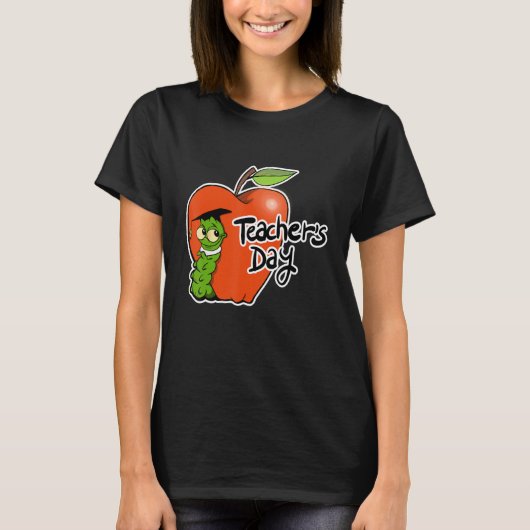 T-shirt Adorable Teacher's Day Apple Design - Perfect for  (Devant)