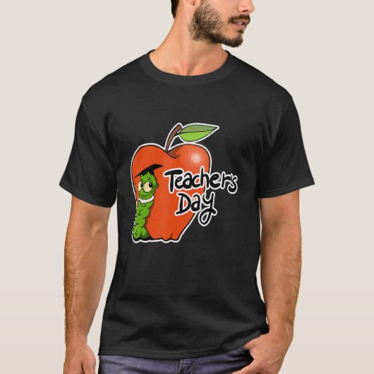 T-shirt Adorable Teacher's Day Apple Design - Perfect for  (Devant)