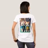 T-shirt "Adorable Tee - shirts à thème de chat pour femmes (Dos entier)