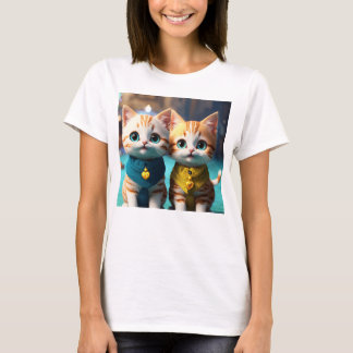 T-shirt "Adorable Tee - shirts à thème de chat pour femmes
