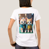 T-shirt "Adorable Tee - shirts à thème de chat pour femmes (Dos)