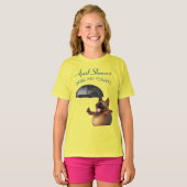 T-shirt Adorables 3D Universe mignon Chien Avril Douches (Devant entier)