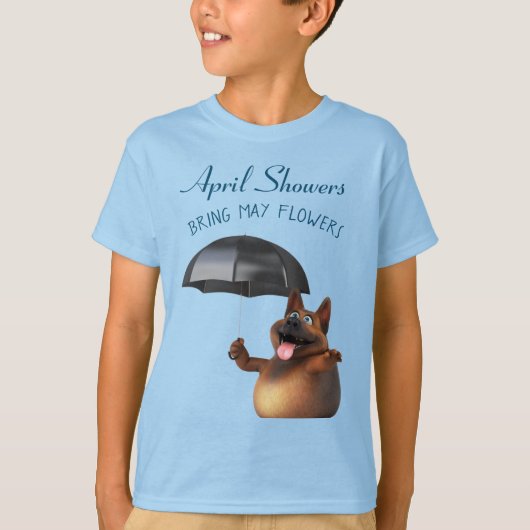 T-shirt Adorables 3D Universe mignon Chien Avril Douches T (Devant)