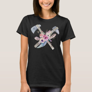 T-shirt Adorables Bohemian Tomahawk & Feathers