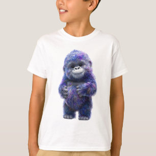 T-shirt Adorables Enfants Gorilles Cosmiques Violets