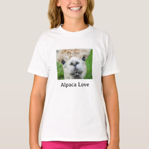 T-shirt Adorables Photos de Lama Filles