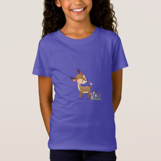 T-Shirt adorateurs de cerfs mignons (Devant)
