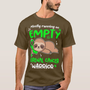 T-shirt Adrenal Cancer Awareness Mostly Running On Empty A