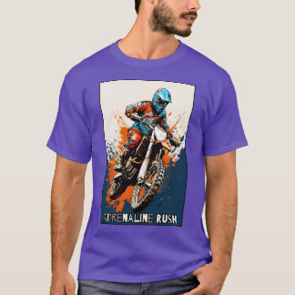 T-shirt Adrénaline Rush Dirt Riding Motocross