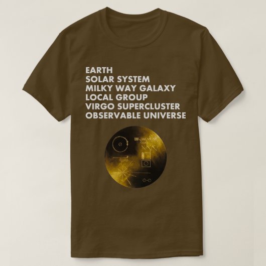 T-shirt Adresse cosmique (Design devant)