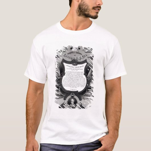 T-shirt Adresse d'adieu du Général Robert E. Lee (Devant)
