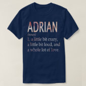 T-shirt Adrian Fille Nom Définition (Design devant)