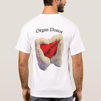 T-shirt Adult woman and men main hold a red heart, health