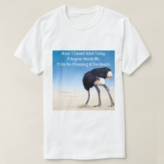 T-shirt adulte aujourd'hui (Design devant)