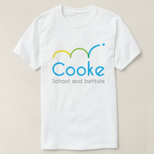 T-shirt ADULTE de logo de Cooke, blanc (Design devant)