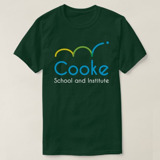 T-shirt ADULTE de logo de Cooke, vert (Design devant)