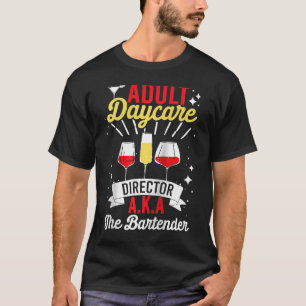 T-shirt Adulte Directeur De Garderie Aka Le Bartender Bart