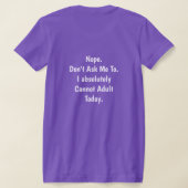 T-shirt adulte impossible (Couchage Retour)