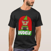 T-shirt ADULTE Noël RUDELF Rude Elf (Devant)