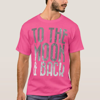 T-shirt Adultes vers la lune arrière espace astronomie