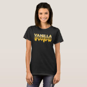 T-shirt Adults Vanilla Is For Ice Cream  Upside Down Pinea (Devant entier)