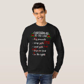 T-shirt Advent Saying Christmas To Do List Idea Nicholas X (Devant entier)