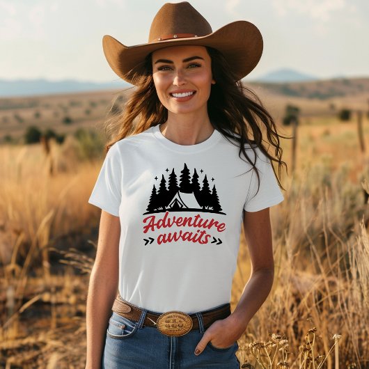 T-shirt Adventure Attend Camping Vacances