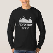 T-shirt Adventure Attend Randonnée Camping Trekking Mounta (Devant)