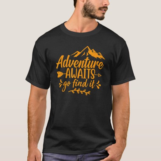 T-shirt Adventure Await Go Find It Femmes Graphic Tee - sh (Devant)