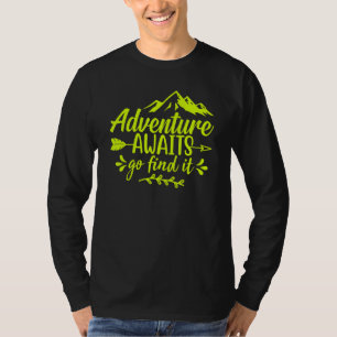 T-shirt Adventure Await Go Find It Femmes Graphic Tee - sh