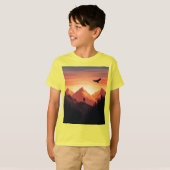 T-shirt Adventure Await Mountain Silhouette (Devant entier)