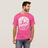 T-shirt Adventure Await Tente Mountain Randonnée Camping C (Devant entier)