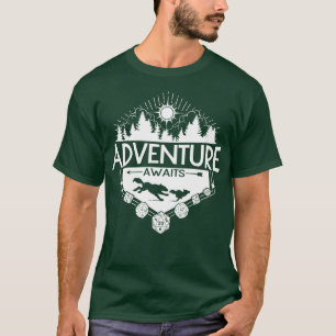T-shirt Adventure Await White Version