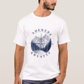 T-shirt Adventure Awaits Compass (Devant)