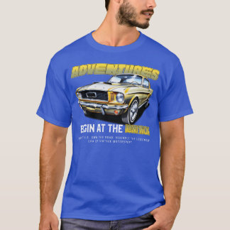 T-shirt Adventure Begins at the ignition sport car family