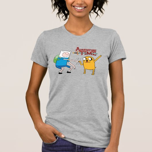 T-shirt Adventure | Finn & Jake Fist Bump (Devant)