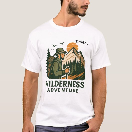 T-shirt Adventure In America's Parks Personalized (Devant)