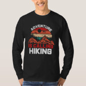 T-shirt Adventure is Calling Hiking (Devant)