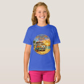 T-shirt Adventure Life Retro Hippie Beach Sunset Graphic (Devant entier)