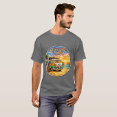 T-shirt Adventure Life Retro Hippie Beach Sunset Graphic (Devant entier)