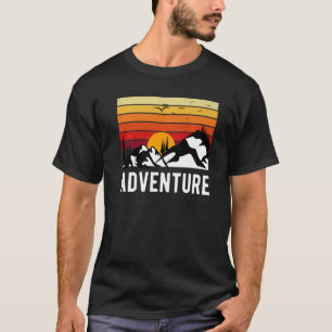 T-shirt Adventure Outdoors Backpacking Randonnée