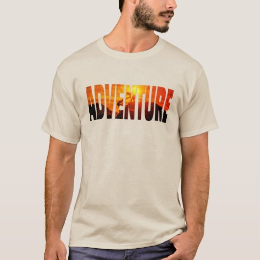 T-shirt Adventure Sunset (Devant)