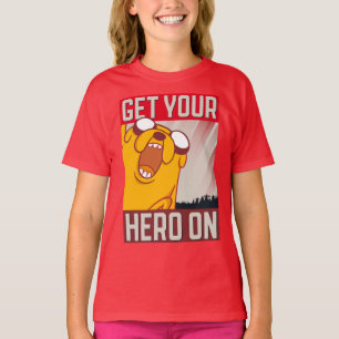 T-shirt Adventure Time   Jake "Get Your Hero On"