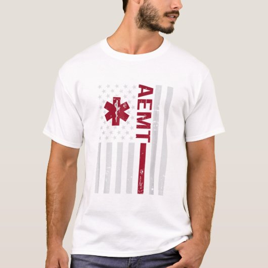 T-shirt AEMT Advanced Emergency Médicale Technician USA (Devant)