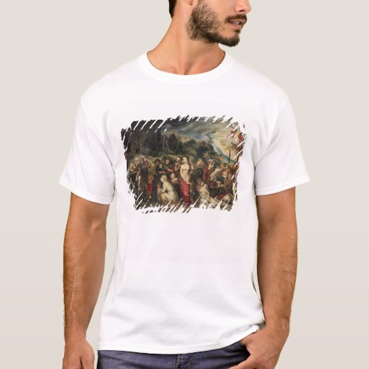T-shirt Aeneas prépare pour mener les Trojan dans l'exil (Devant)