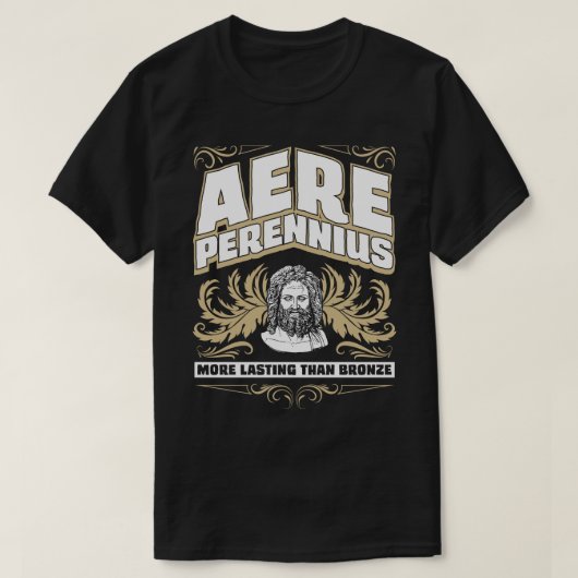 T-shirt Aere Perennius plus durable que la pièce en t (Design devant)