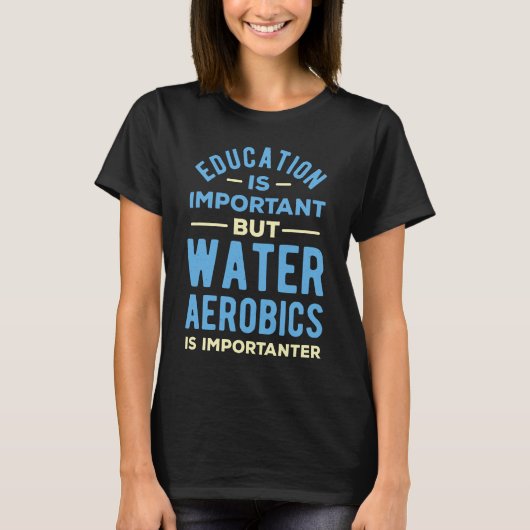 T-shirt Aérobic aquatique amusant (Devant)